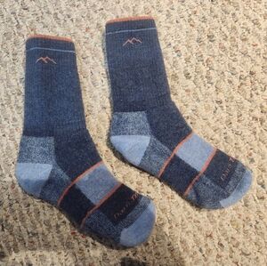 Darn Tough Women's Crew Hiking Socks Blue Size Medium